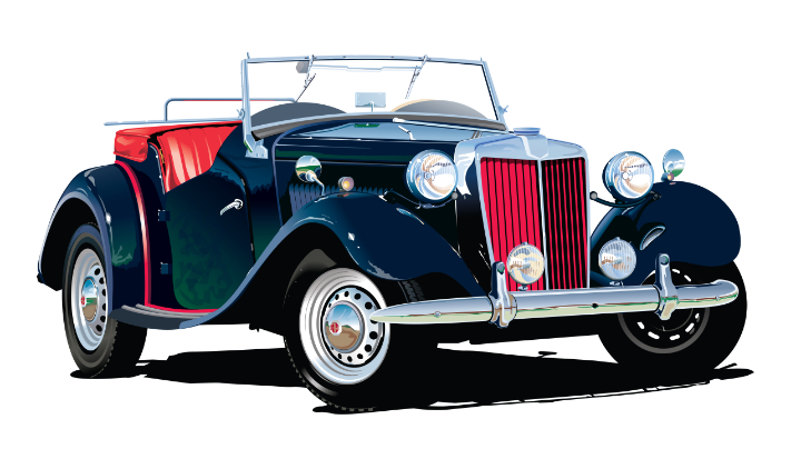 MG Midget Illustration.